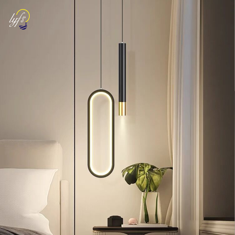 Interior Design Gold - นอร์ดิกไฟ LED จี้แขวนโคมไฟภายในบ้านข้างเตียงห้องนั่งเล่นโต๊ะรับประทานอาหารตกแต่งห้องครัวโคมไฟ