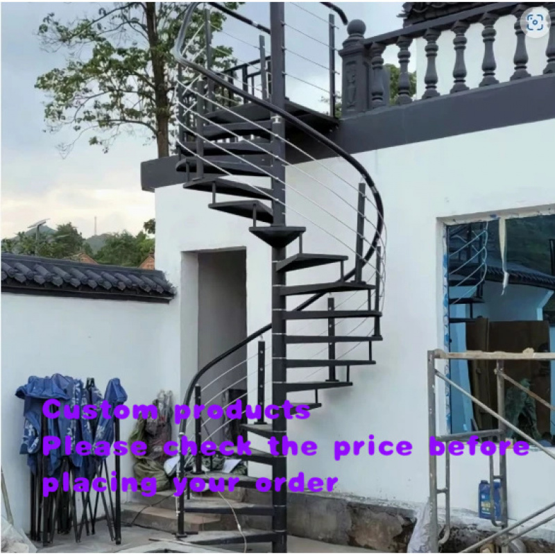 Interior Designer - บันไดโลหะดีไซน์ทันสมัย ขายดี บันไดวนภายในบ้าน ปลอดภัย เหมาะสำหรับอพาร์ทเมนท์ บ้านพักตากอากาศ