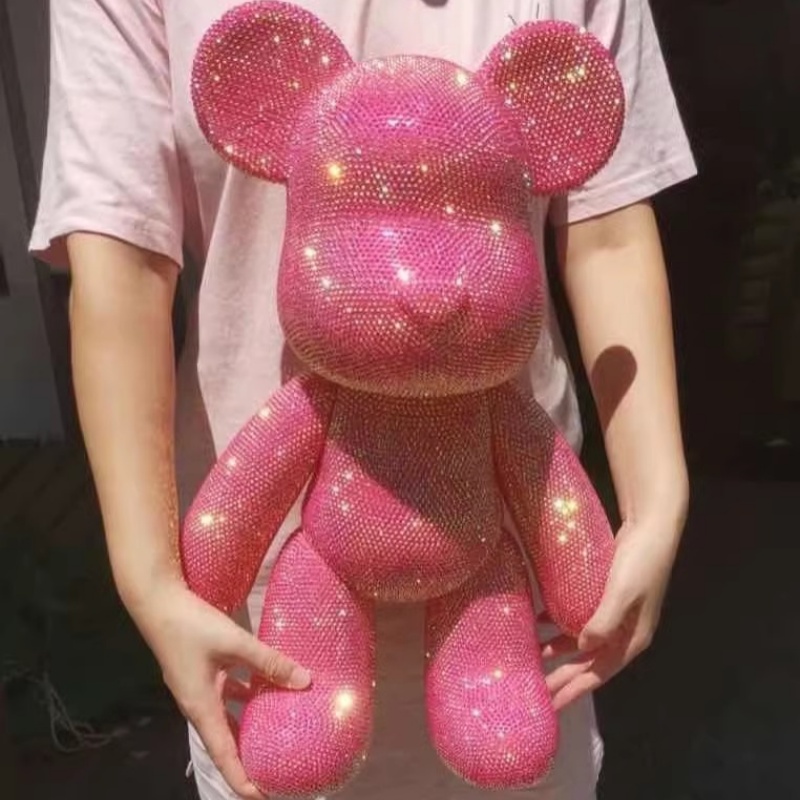 Interior Design Book - Rhinestone คริสตัลรูปหมี DIY เครื่องประดับเย็บปักถักร้อยหมีตุ๊กตาหมีตุ๊กตา Glitter Applique