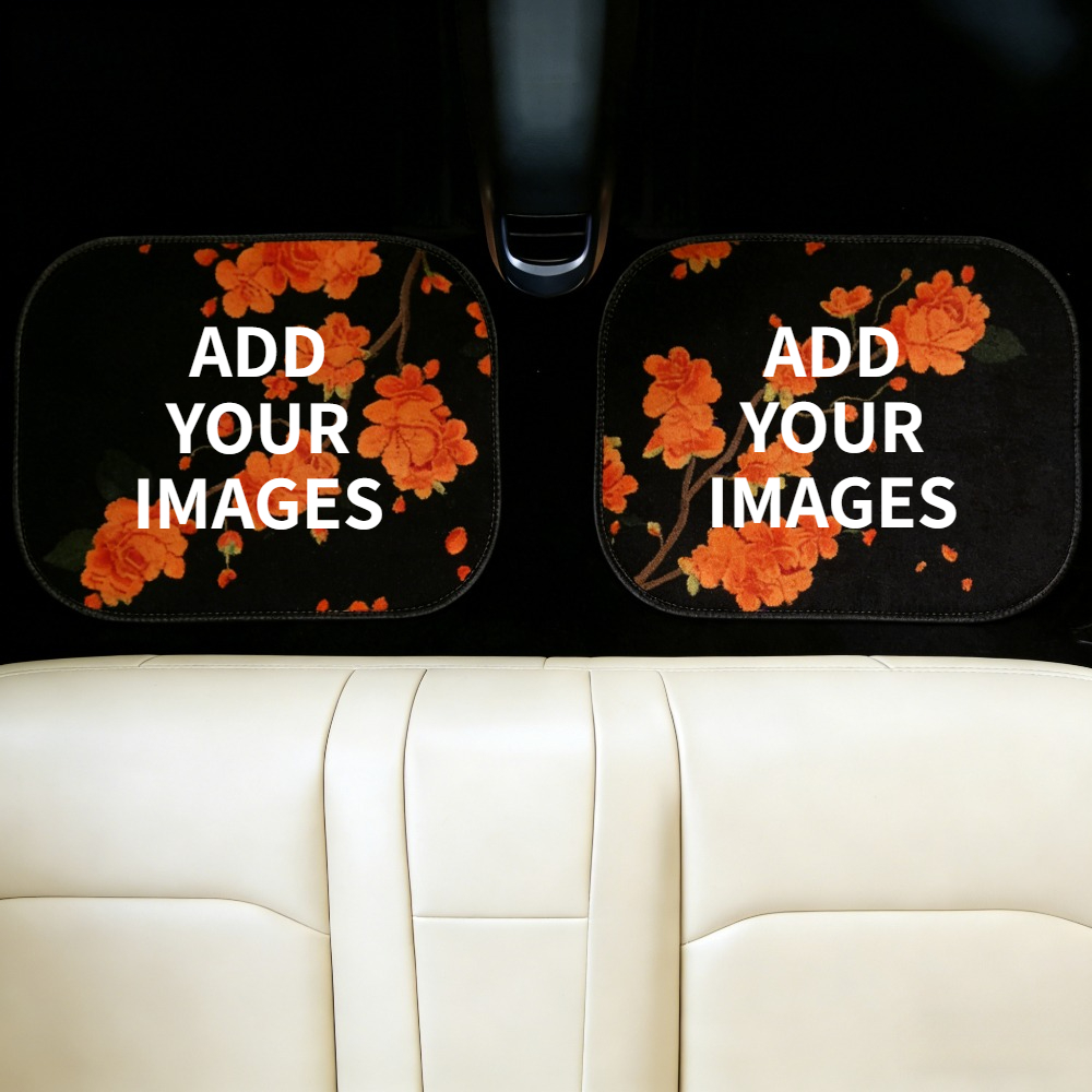 Interior Designer - 1 ชุด/2 ชุด พรมปูพื้นรถยนต์แบบกำหนดเองพร้อมการออกแบบภาพที่เป็นส่วนตัว อุปกรณ์ตกแต่งภายในที่ทนทานและทำความสะอาดง่าย