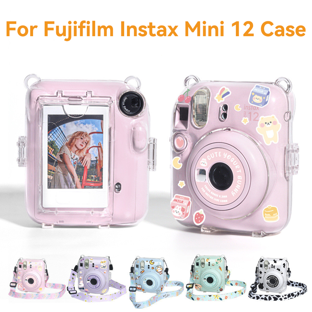 Interior Design Pinterest - เคสกล้องโปร่งใสสำหรับ Fujifilm Instax Mini 12/11กระเป๋าใส่โน๊ตบุ๊คแบบพกพาอุปกรณ์สวมครอบพร้อมสายคล้องไหล่กระเป๋าเก็บของสามชิ้น