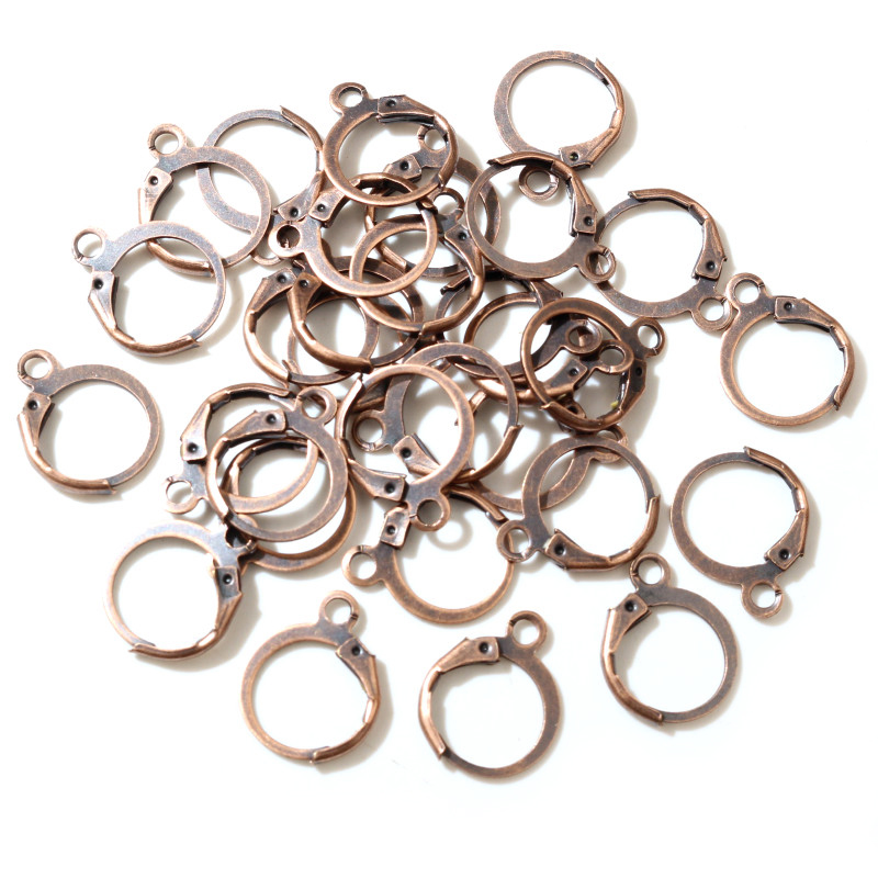 Antique Brass Hook - 14x12mm 30pcs คุณภาพสูงทองแดงโบราณสีชุบทองเหลืองภาษาฝรั่งเศสคำตะขอต่างหูลวดการตั้งค่าฐานทั้งหมด sale-Y2-21