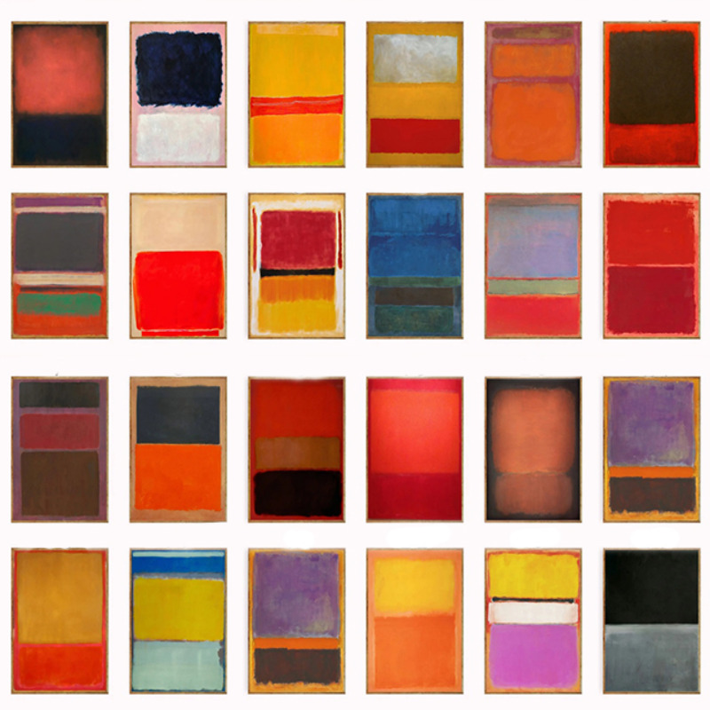 Interior Designer - ตกแต่งผนัง, ชุดโปสเตอร์ Mark Rothko, พิมพ์ Rothko,
