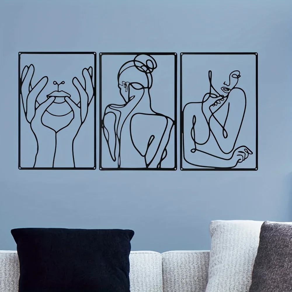 การตกแต่งลายเส้นที่สวยงาม3ชิ้น - Interior Design Modern บทวิจารณ์และราคา