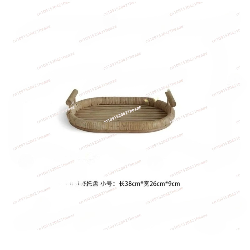 ถาดหวายพร้อมหูจับ - ถาดตกแต่งง - Rattan Tray Handle บทวิจารณ์และราคา