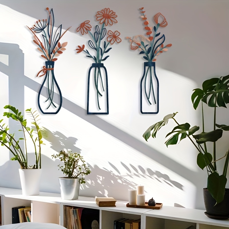 ประติมากรรมติดผนังลายดอกไม้ขนา - Interior Design Modern บทวิจารณ์และราคา