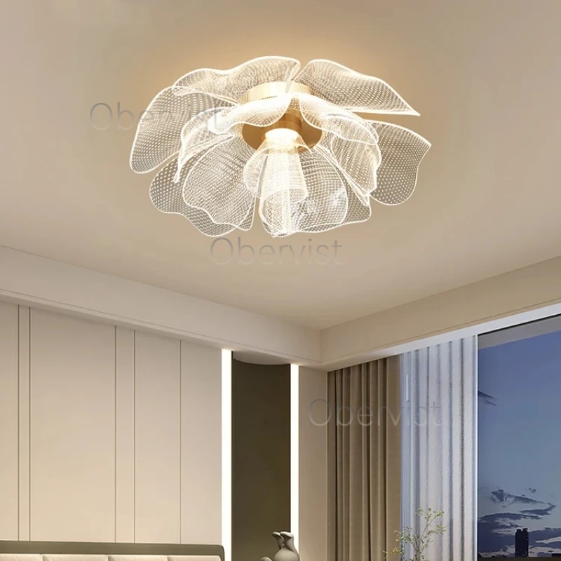 โคมไฟเพดาน LED ดีไซน์ดอกไม้เรี - Interior Design Elements บทวิจารณ์และราคา