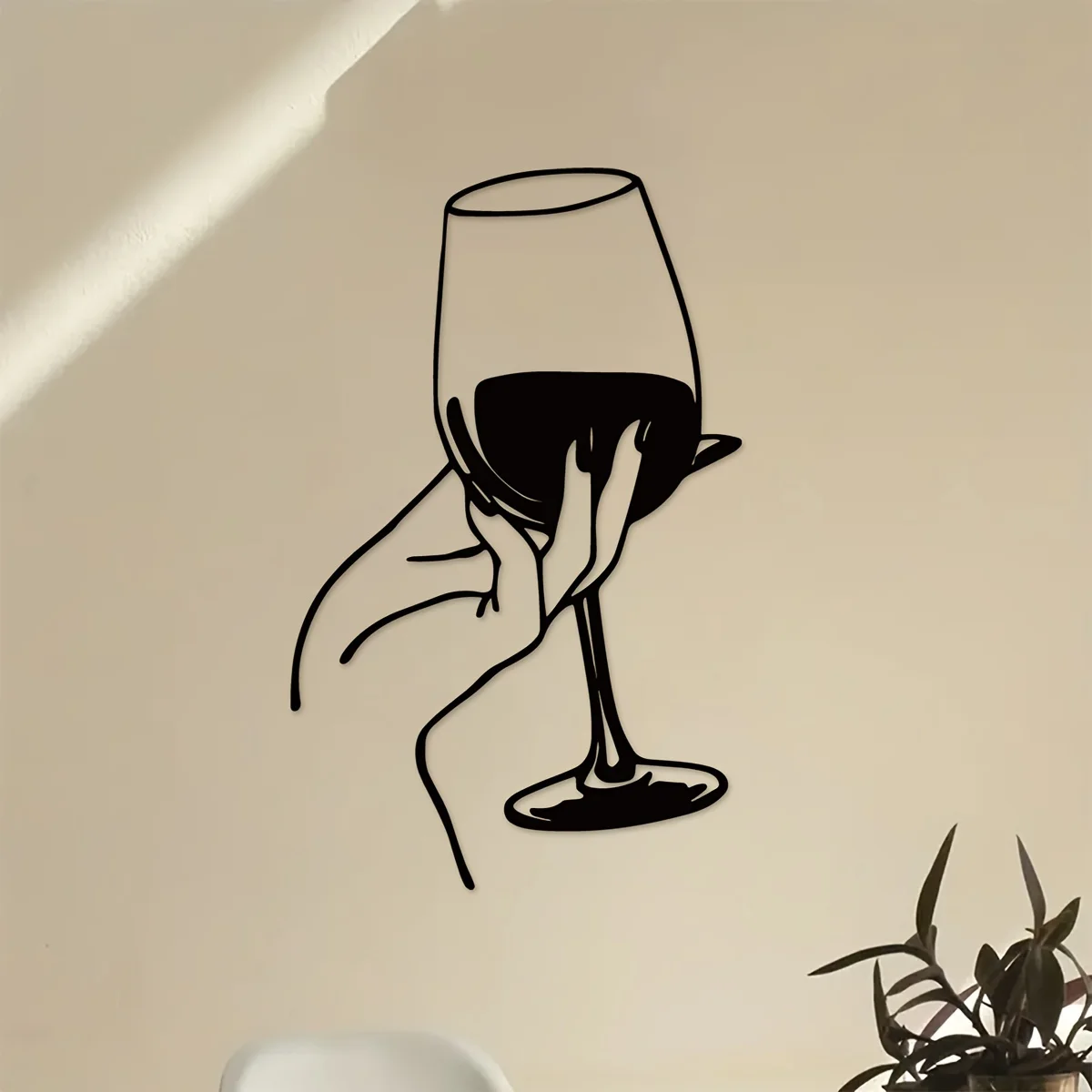 คนรักไวน์ Lady Hand Metal Wall - Interior Design Modern บทวิจารณ์และราคา