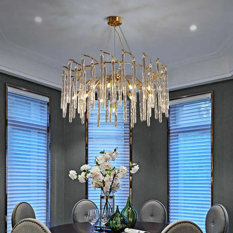 Nordic หรูหราคริสตัลโคมไฟเพดาน - Interior Design Elements บทวิจารณ์และราคา