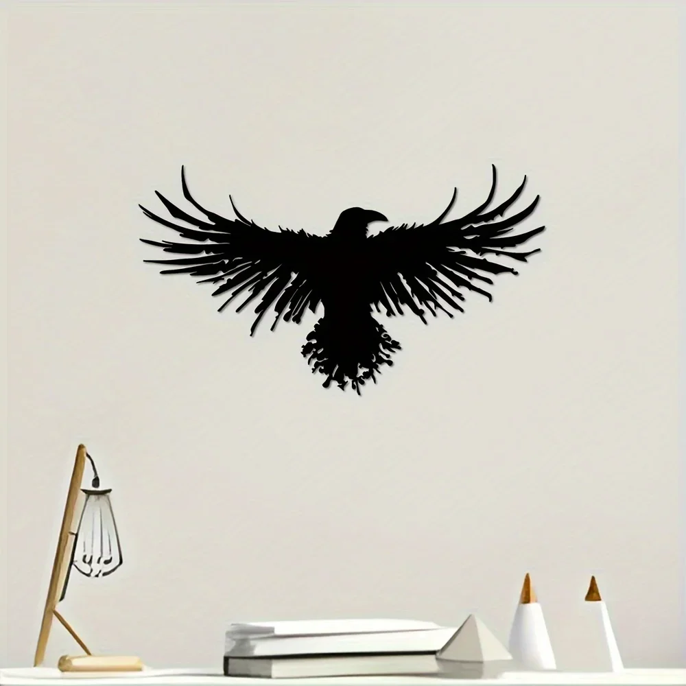 เครื่องตกแต่งฝาผนังอีกาโลหะสีด - Interior Design Modern บทวิจารณ์และราคา