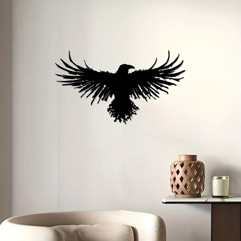 เครื่องตกแต่งฝาผนังอีกาโลหะสีด - Interior Design Modern บทวิจารณ์และราคา