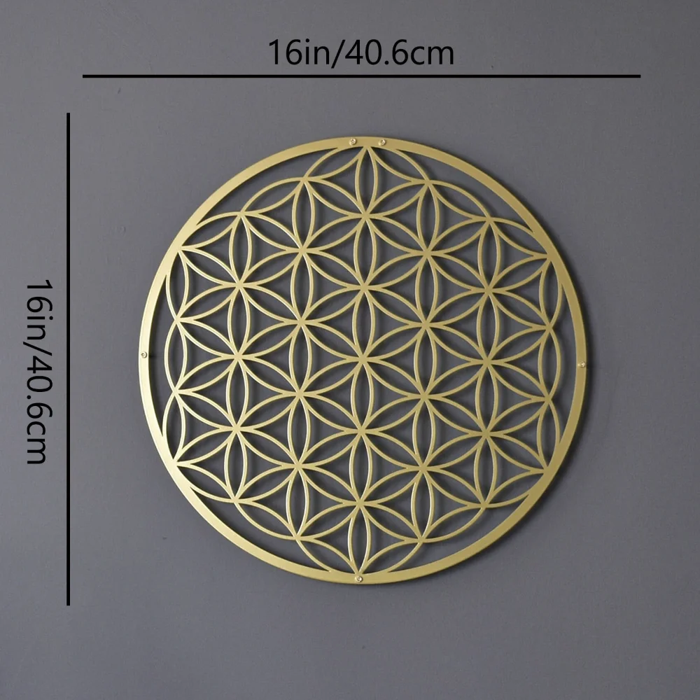 ศิลปะบนผนังโลหะ Flower of Life - Interior Design Modern บทวิจารณ์และราคา
