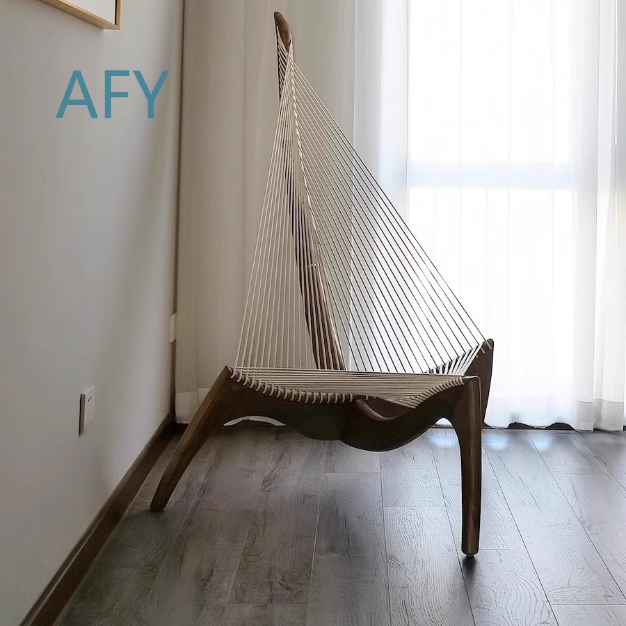 เก้าอี้ฮาร์ปไม้เนื้อแข็งสไตล์น - Interior Design Deck บทวิจารณ์และราคา