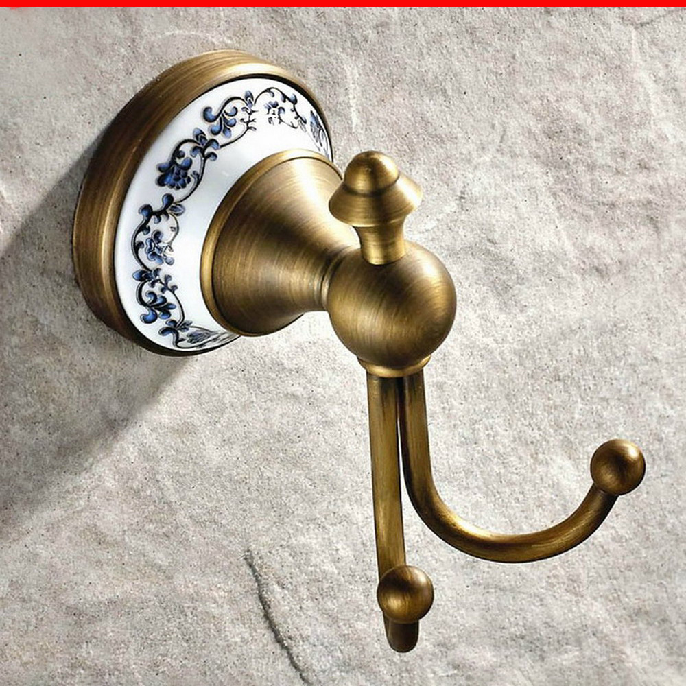 เซรามิกโบราณทองเหลืองฐานติดผนั - Antique Brass Hook บทวิจารณ์และราคา
