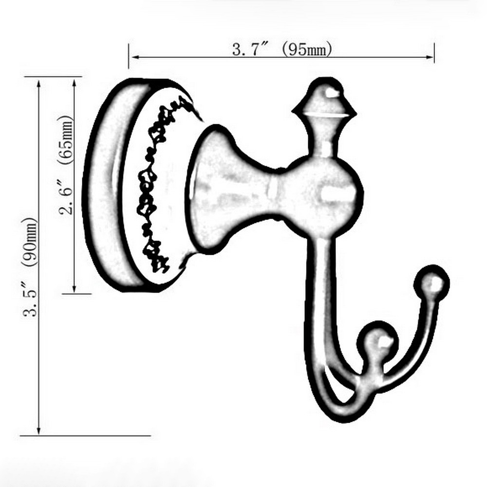 เซรามิกโบราณทองเหลืองฐานติดผนั - Antique Brass Hook บทวิจารณ์และราคา