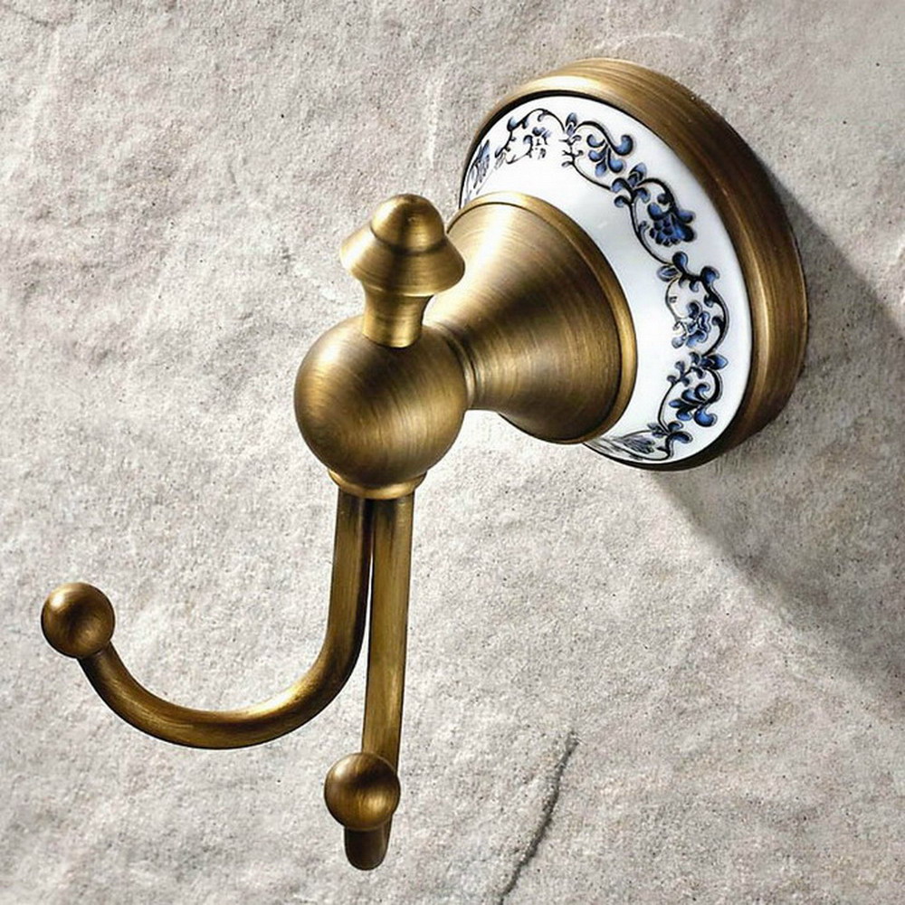 เซรามิกโบราณทองเหลืองฐานติดผนั - Antique Brass Hook บทวิจารณ์และราคา