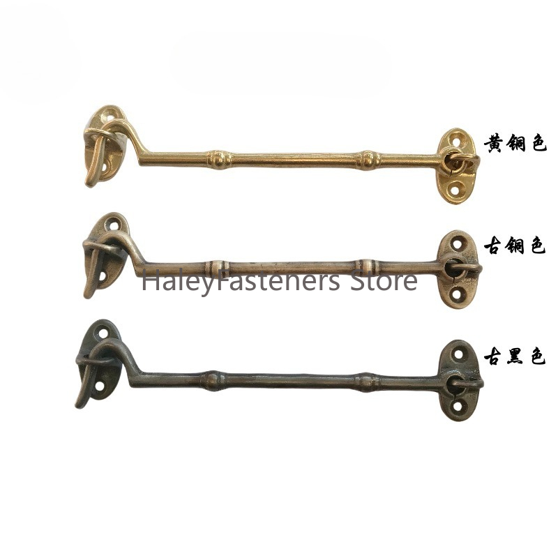 มือจับหน้าต่างทองเหลือง ตัวล็อ - Antique Brass Hook บทวิจารณ์และราคา