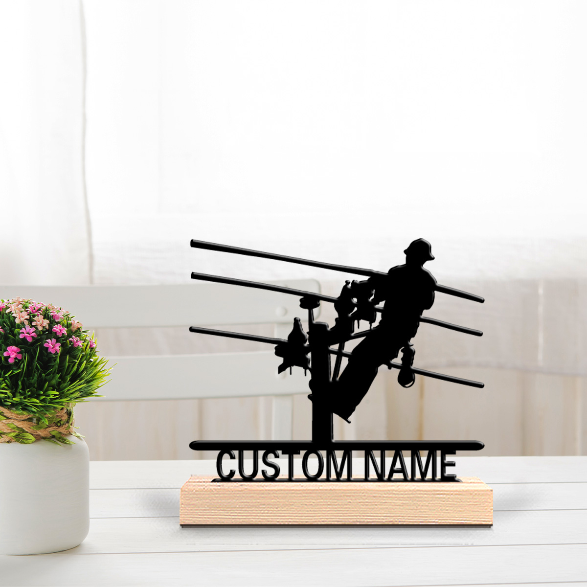รูปปั้นช่างไฟฟ้าโลหะแบบกำหนดเอ - Interior Design Office บทวิจารณ์และราคา