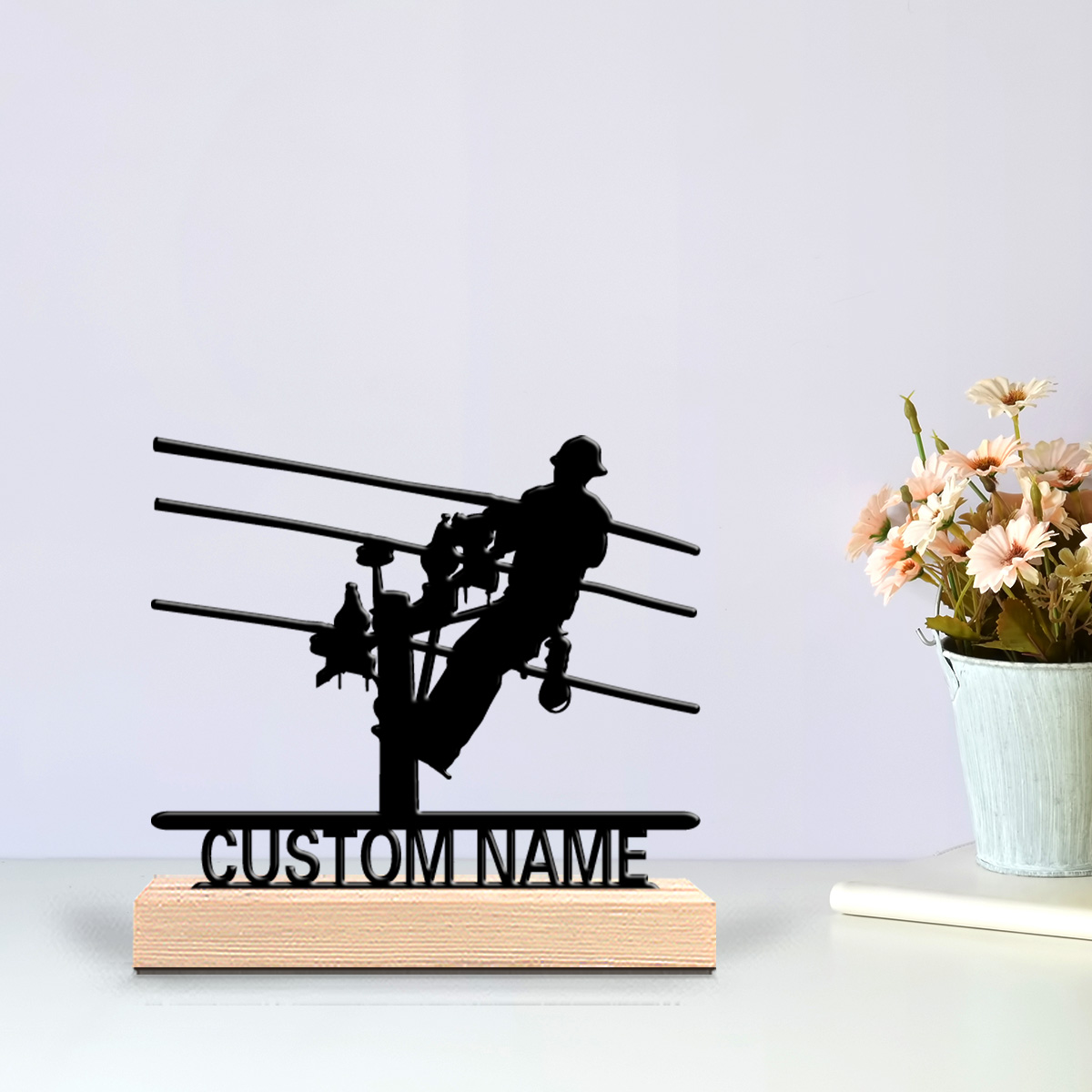 รูปปั้นช่างไฟฟ้าโลหะแบบกำหนดเอ - Interior Design Office บทวิจารณ์และราคา