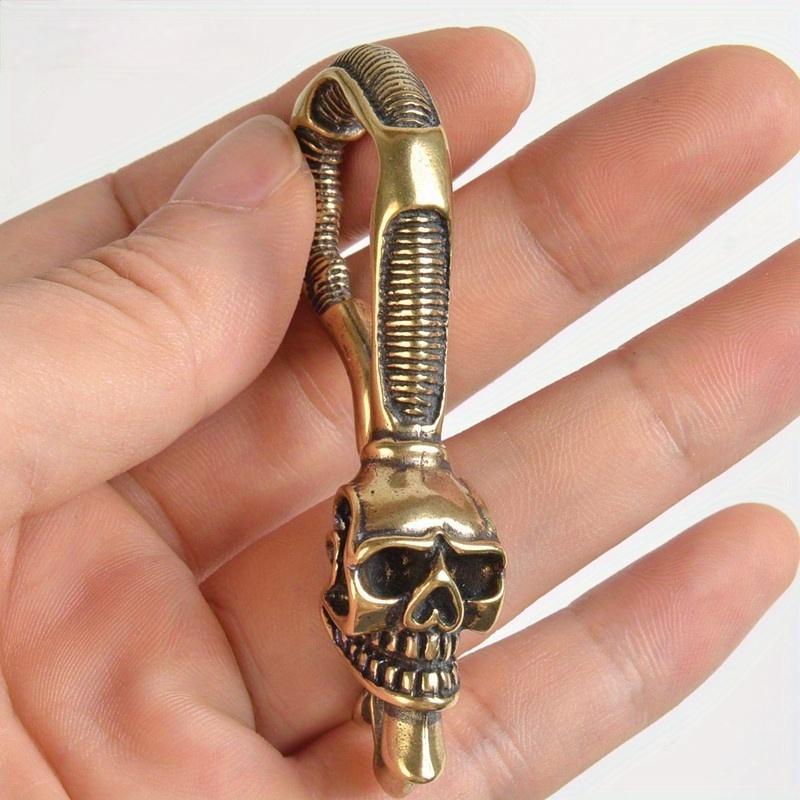 พวงกุญแจทองเหลืองแท้ 1 ชิ้น รู - Antique Brass Hook บทวิจารณ์และราคา