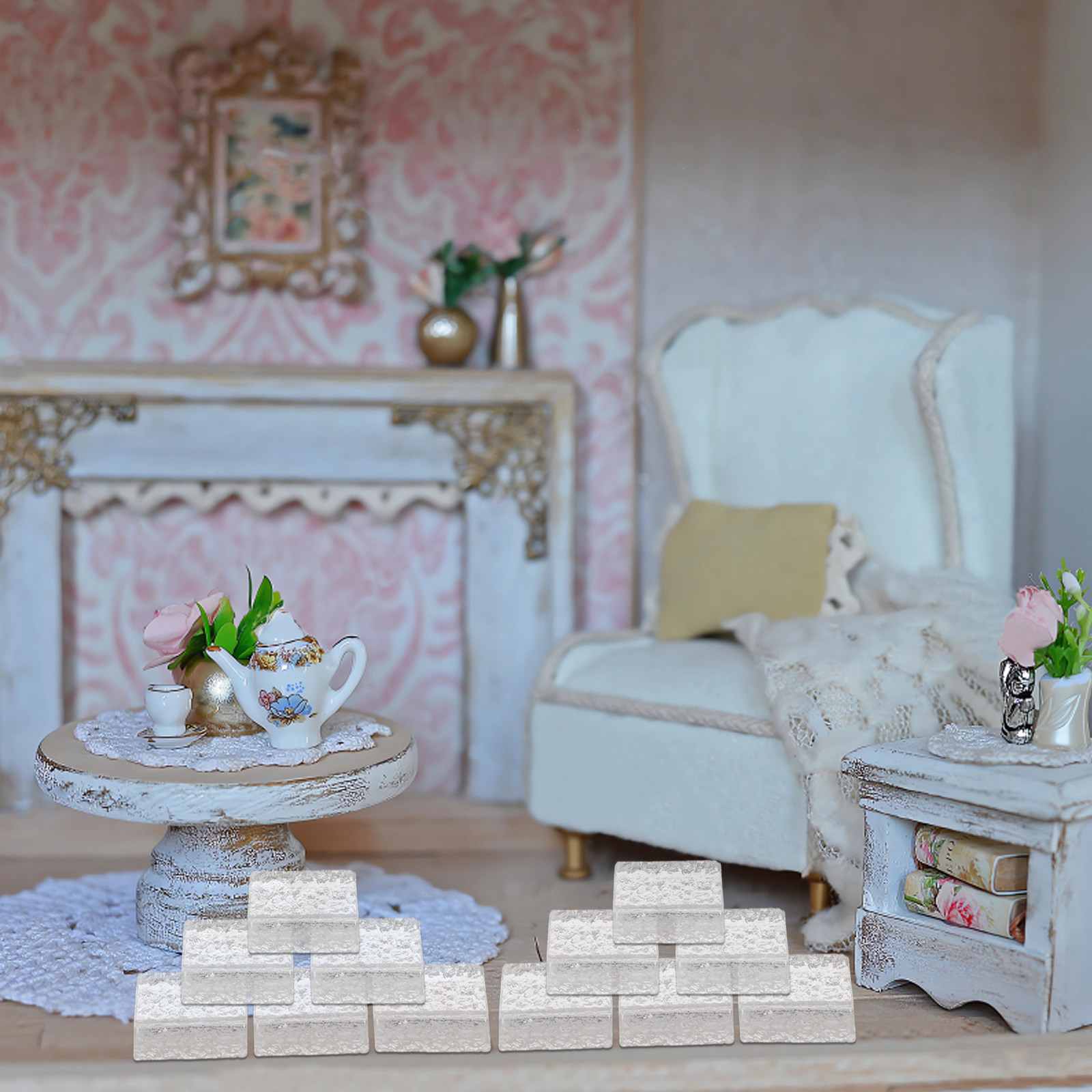20 ชิ้น บล็อกแก้วคริสตัลขนาดเล - Interior Design Elements บทวิจารณ์และราคา